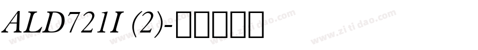 ALD721I (2)字体转换